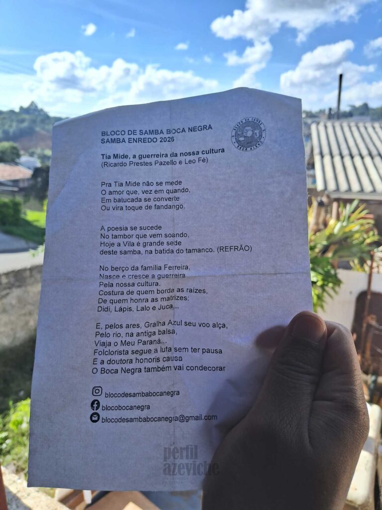 Cortejo Bloco de Samba Boca Negra Curitiba 2026